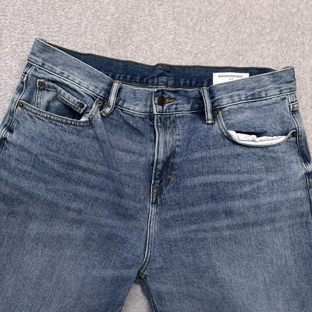 Banana Republic Washwell Standard Jeans Straight Fit Mens 33x34 FITS 34x32‎